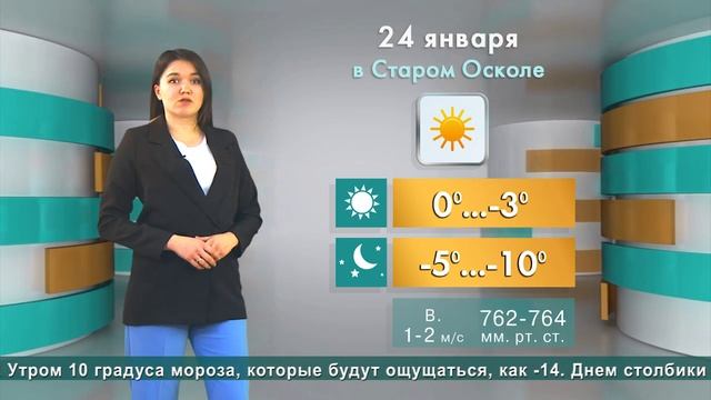 Погода в Старом Осколе на 24 января смотреть онлайн