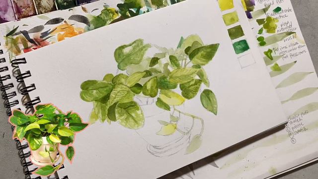 How-To | Paint With Me | House Plant Series | Part 2 смотреть онлайн