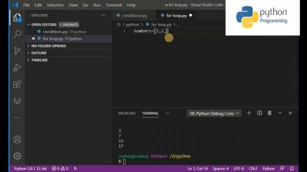 Conditional Loop Statement in Python(For Loop) || Python Tutorial #9 || Tutor Sushant || #Python