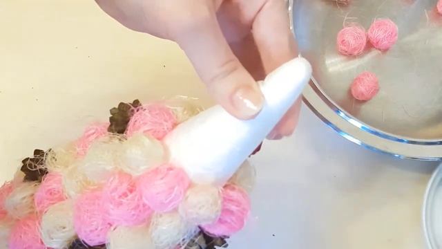 Новогодняя ёлочка из сизаля. Елочка из сизаля своими руками. смотреть онлайн