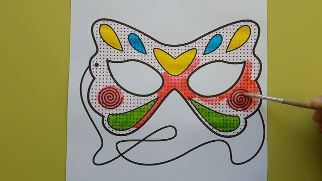 We draw a children's masquerade mask / Рисуем детскую маскарадную маску смотреть онлайн