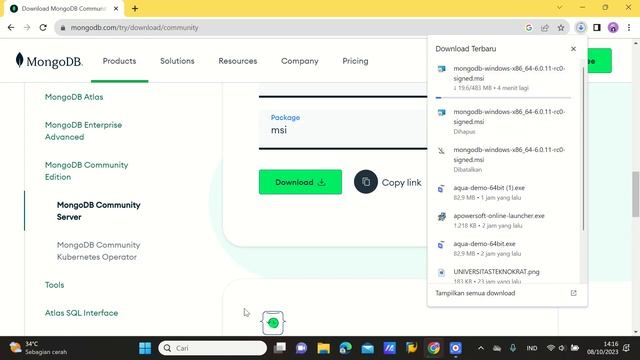 Tutorial cara mendownload MongoDB di смотреть онлайн