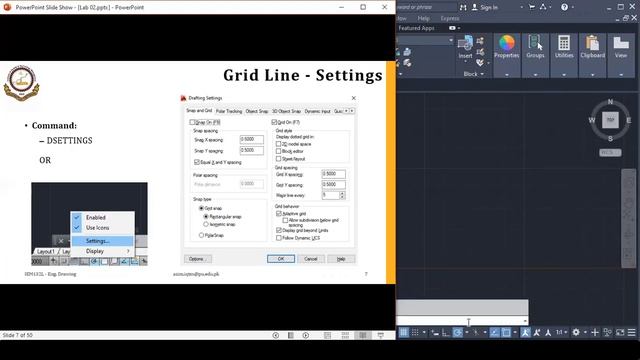 Grid and Snap Settings in AutoCAD | Tutorial 2.1 (हिंदी / اردو) смотреть онлайн