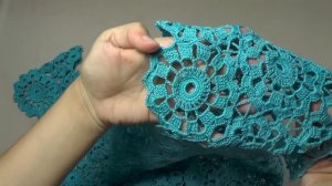 Вязание блузки из мотивов.Кофточка из мотивов крючком.Как вязать из мотивов. ЧАСТЬ 3 Сrochet blouse