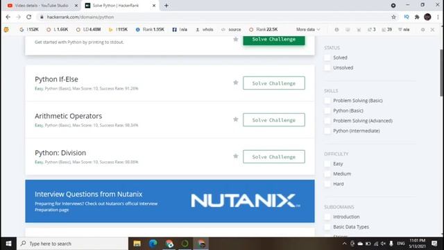 hackerrank 30 days of code challenge - day 0 solve | python смотреть онлайн