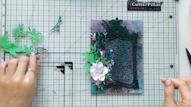 Tutorial Mixed Media canvas with Lindys Sprays| Как сделать холст? Микс медиа Мастер-класс смотреть онлайн