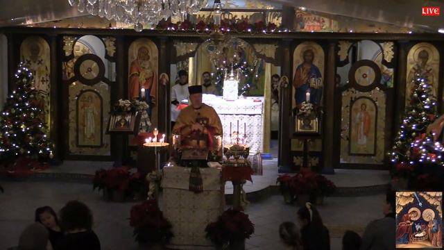 Great Vespers with Divine Liturgy of St. Basil the Great for Nativity of Our Lord, December 24, 202 смотреть онлайн