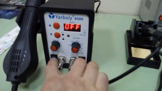 Паяльная станция Yarboly 8586/Обзор ТермоФен+паяльник. смотреть онлайн