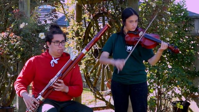 Cumorah & Zerin playing "If We Hold On Together" смотреть онлайн