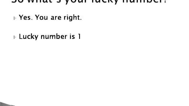 Which is my LUCKY NUMBER ???? смотреть онлайн