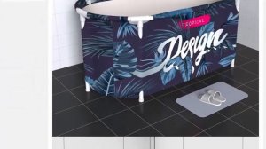 Складная Ванна, водонепроницаемая портативная ванна для взрослых и детей