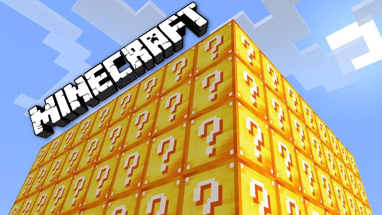 Лаки блоки в MINECRAFT _ открытие лаки блоков _ COFERNGAMES MINECRAFT смотреть онлайн