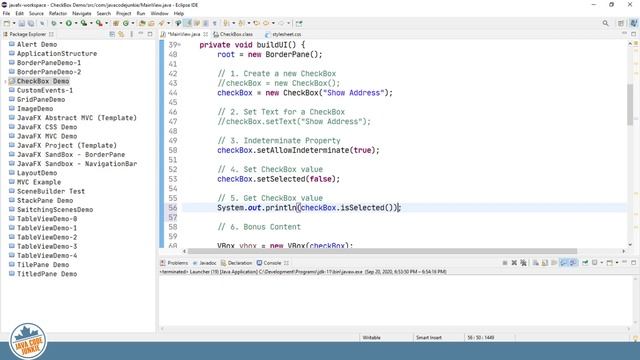 CheckBox | JavaFX GUI Tutorial for Beginners смотреть онлайн