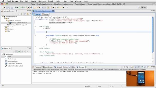FB 4.5: Simple Application - Debugging on a device смотреть онлайн