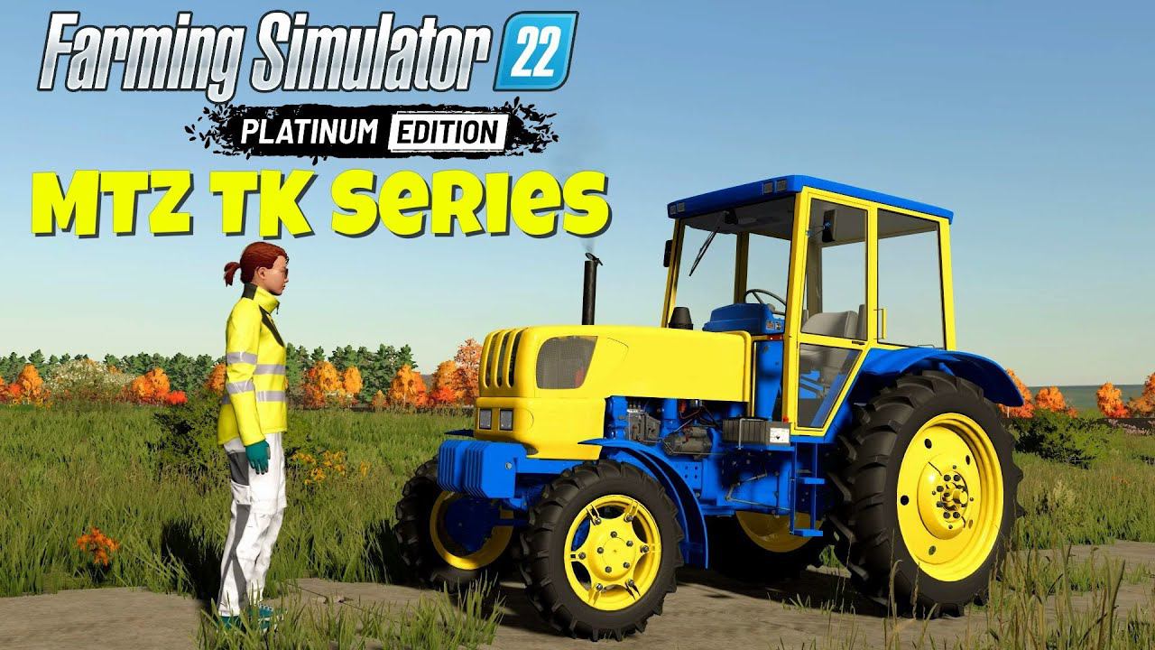 Farming Simulator 22: Совхоз Заря - Кран козел и EU МТЗ, дорога из плит #Посмотрим смотреть онлайн