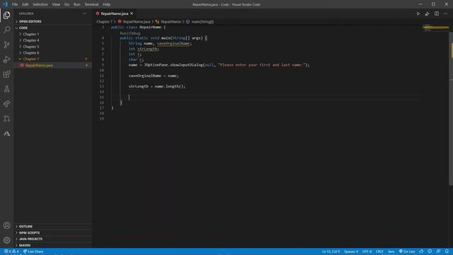 CSCI 111 - Java Program. Chapter 7 смотреть онлайн