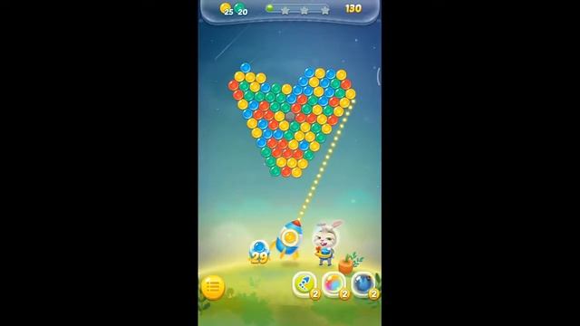 Bunny Plannet level 11-15 Gameplay | Space bunny Bubble spinner game ( By BitMango ) смотреть онлайн