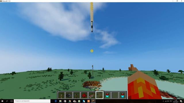 Обзор мода на ракеты и оружие в Minecraft! смотреть онлайн