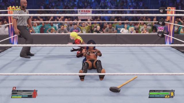 WWE 2K22 Sasha Banks Vs Sasha Waybright Amphibia FastLane PPV Rematch смотреть онлайн