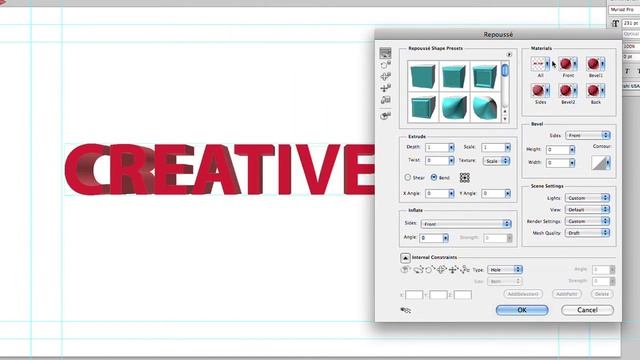 Photoshop CS5: 3-D Text with Repousse смотреть онлайн