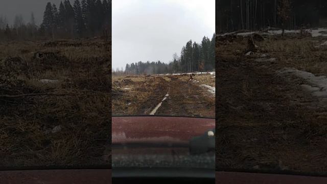 Ока с самоблоком AVT по весенней грязи