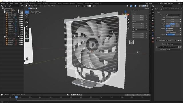 Кулер для процессора ID-COOLING в Блендер Часть 4 смотреть онлайн