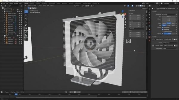 Кулер для процессора ID-COOLING в Блендер Часть 4
