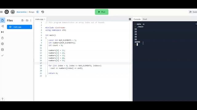 Array Index Out of Bounds смотреть онлайн