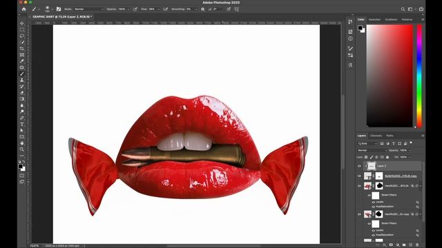 Photoshop Streetwear T-Shirt Design (FREE ASSET DOWNLOAD) смотреть онлайн