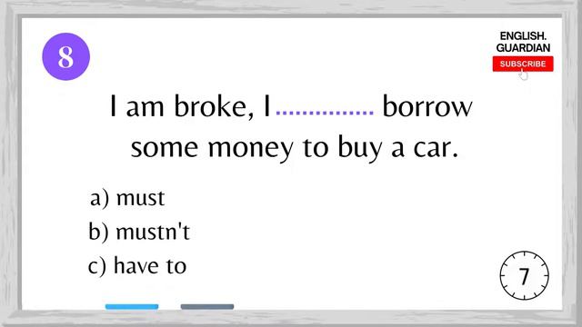 Use Of "must/have to" Quiz | English Grammar Test смотреть онлайн
