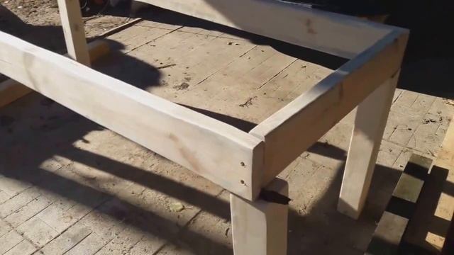 Кровать своими руками, из строительного бруса. смотреть онлайн