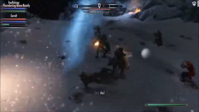 Amar (Alpha and companions) vs Alduin смотреть онлайн