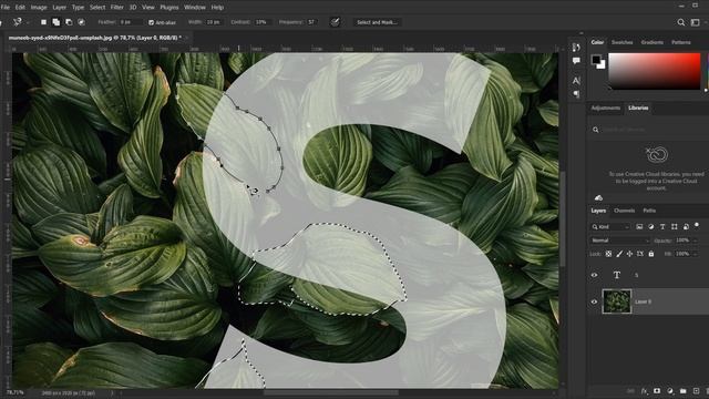 Как красиво оформить текст или букву в Photoshop. How to design text beautifully in Photoshop смотреть онлайн