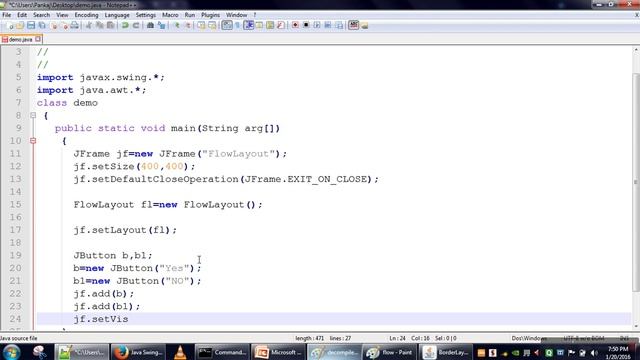 Java Swing Tutorials #6 Layout Managers : FlowLayout смотреть онлайн