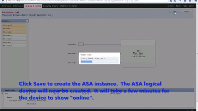 Bootstrap Firepower 4100/9300 appliance and install ASA software as the Logical Device. смотреть онлайн