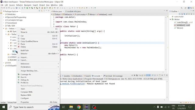 Eclipse Error occurred during initialization of boot layer смотреть онлайн