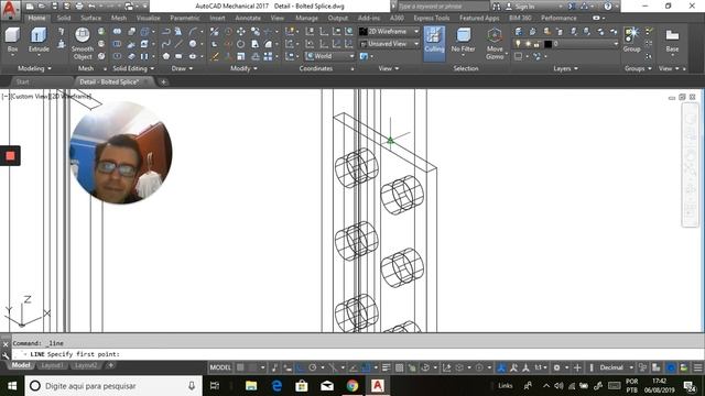 Column, Beam and Plates in AutoCAD Mechanical Tutorial - Steel Structures смотреть онлайн