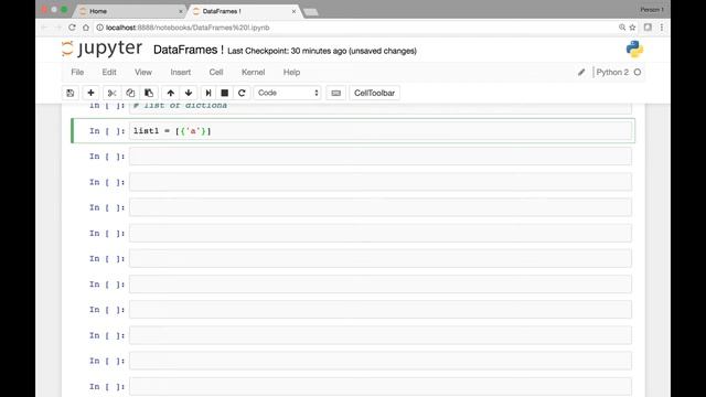 DataFrames Intro and Creating Df Part 2 смотреть онлайн
