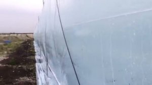 Боковое проветривание и наддув в теплице