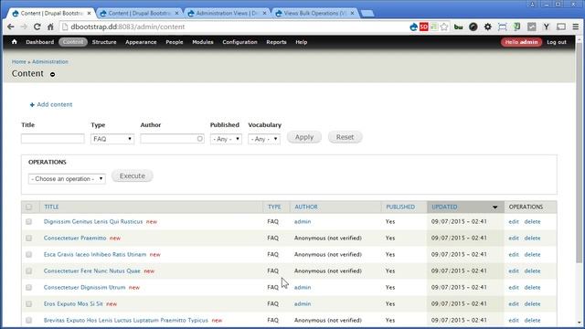Drupal Bootstrap - 26 - Creating FAQ and Views смотреть онлайн