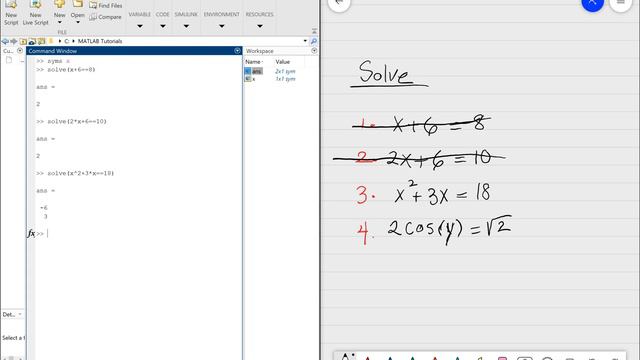 How to Solve Algebraic "Everyday" Equations in MATLAB 2020 смотреть онлайн