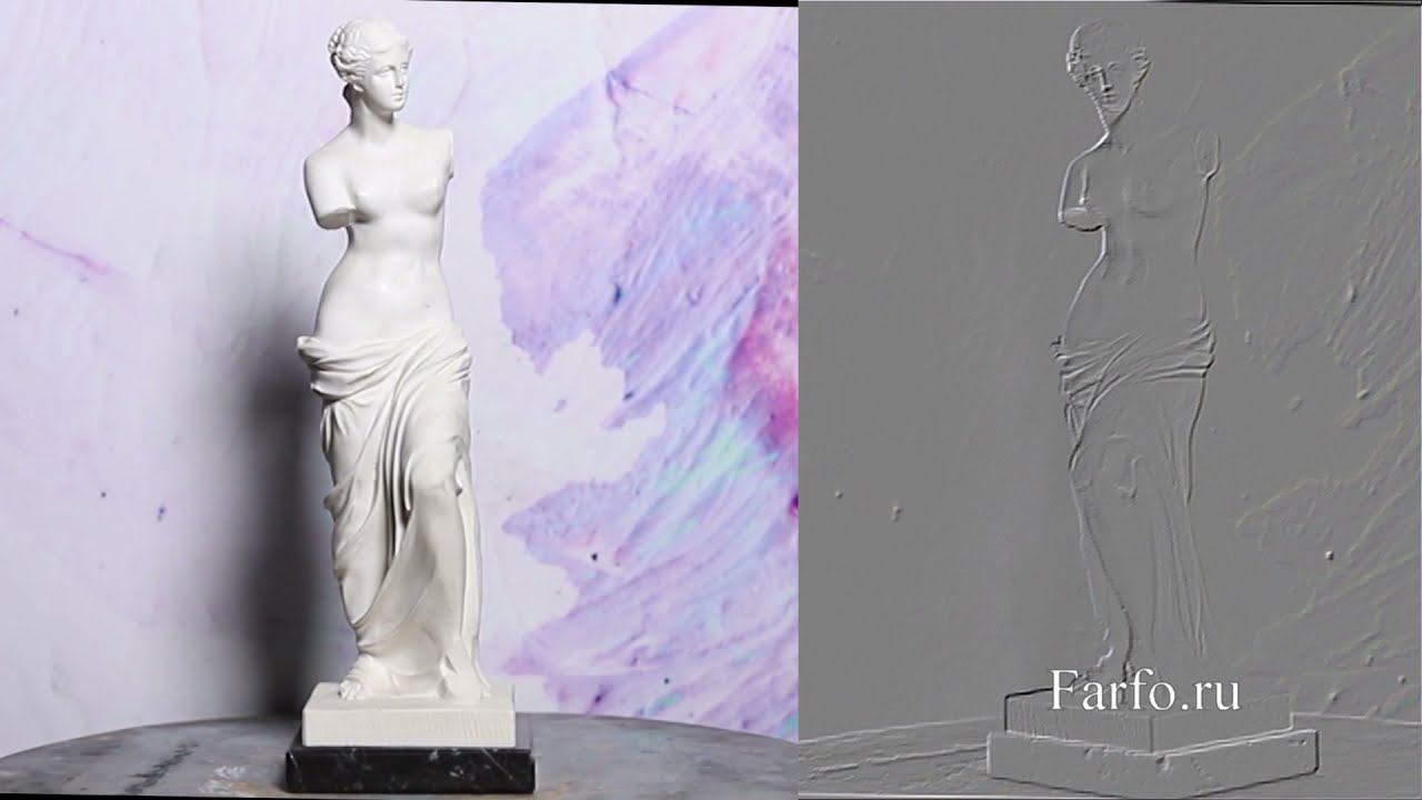 Скульптура Венеры из жидкого камня смотреть онлайн