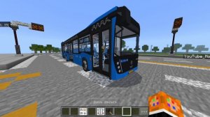 МОД НА АВТОБУС НЕФАЗ 5299 ДЛЯ МАЙНКРАФТ ПЕ #майнкрафт #моды #автобус  #нефаз