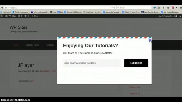 Popup Form Code for WordPress смотреть онлайн