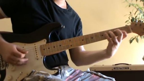 La Camisa Negra solo cover with TAB - guitar solo lesson