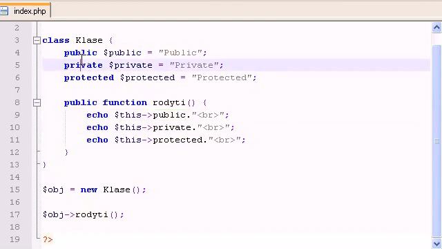 PHP pamokos 66 protected elementai смотреть онлайн
