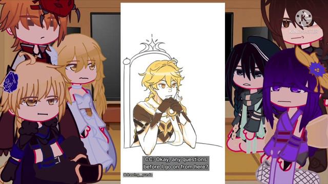 The abyss prince react to Lumine and other || lumine and aether meet up || Genshin react смотреть онлайн