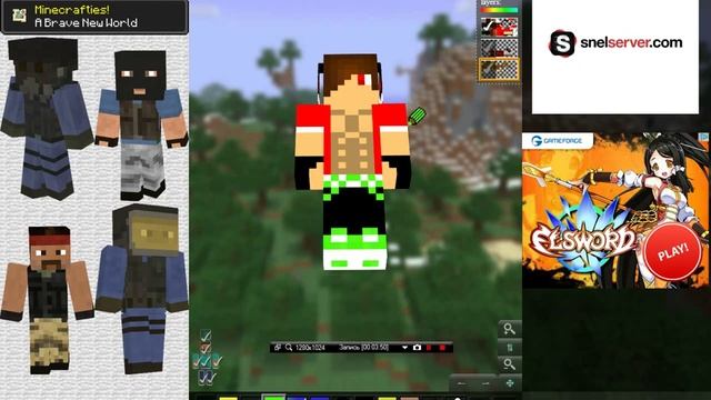 Как создать скин в Minecraft 1.5.2 смотреть онлайн