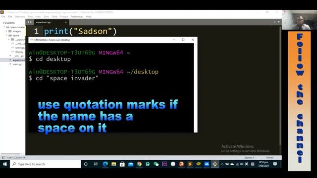 Running python files in the terminal смотреть онлайн