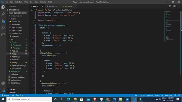 ReactJs Tutorial:18 Render List| Map()| Splice()| Index in Map() смотреть онлайн